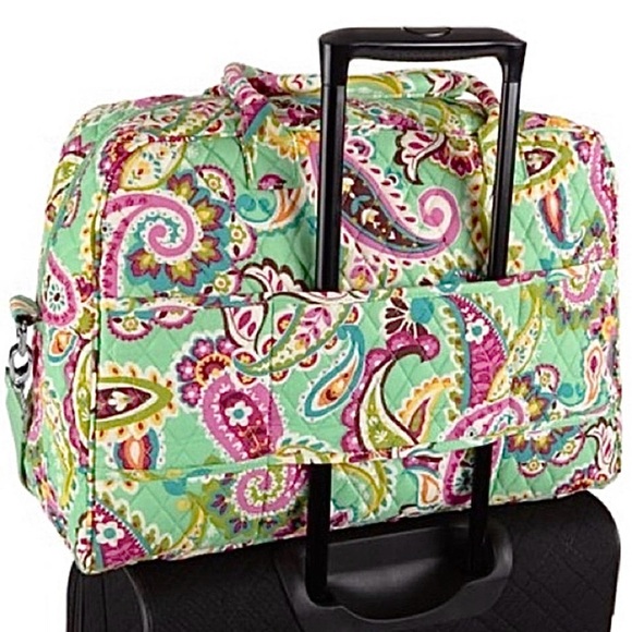 Vera Bradley Tutti Frutti Paisley Weekend Duffle Bag w/Shoulder Strap - Picture 3 of 16